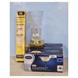 LIGHT FOR FAN, HEAVY GLASS LAMP