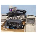 HOME CARE AM FM RADIO, FAX MACHINE, PRINTER,