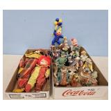 CLOWN DOLLS/CERAMIC CLOWNS