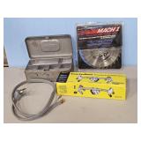 NIB FAN BRACE, USED CIRCULAR SAW BLADE