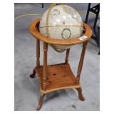 GLOBE IN WOODEN STAND
