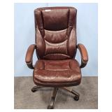 LEATHER TYPE OFFICE CHAIR