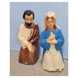 MARY & JOSEPH BLOW MOLD-DAMAGE ON BOTTOM