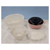 MIXING BOWL & OVEN CASSEROLE DISH W/LID