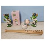DAYTON DRAGONS BOBBLE HEADS, BATS, BASEBALLS