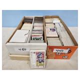 2 BOXES OF FOOTBALL/BASEBALL CARDS