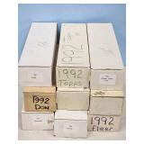 9 BOXES OF TOPPS/UPPER DECK/DON RUSS CARDS