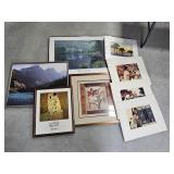 GROUP OF PICTURES AND PRINTS