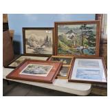 WINTER WEATHER SCENES, PAINT BY # BOARD