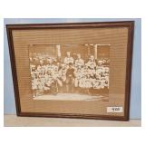 FRAMED NEW YORK BASEBALL TEAM PICTURE