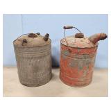 2- 5 GAL. METAL FUEL CANS