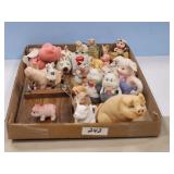 ASSORT. PIG FIGURINES
