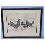 1956 Trio of Mottled Anconas by A.O.Schilling