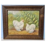 c.1950s Pair of White Cochins by Paul Van Wankle