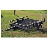 UTILTIY TRAILER W/SINGLE AXLE APPROX. 6X7 FEET