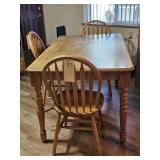 KITCHEN TABLE W/ 3 CHAIRS