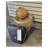 BOWLING BALLS & PLANTER