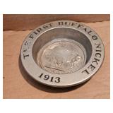 BUFFALO NICKLE ASH TRAY
