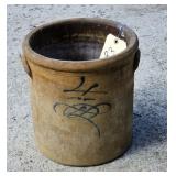 EARLY SALT GLAZED CROCK