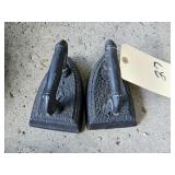 PAIR OF SAD IRONS