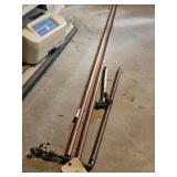 2 NEW PIECES COPPER PIPE APPROX 10FT LONG