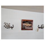 CLOCK & PEACOCKS WALL HANGINGS