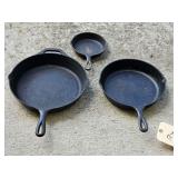 2 LODGE CAST IRON SKILLETS