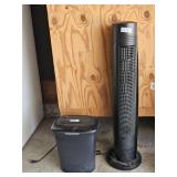 PAPER SHREDDER, TOWER FAN