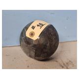 SOLID BRASS BALL APPROX. 14 INCHES IN CIRCUMFERENC