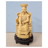 IVORY TYPE (NOT) EMPEPOR FIGURINE