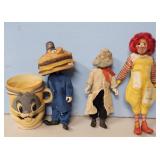 OLDER MCDONALDS TOYS & F & F BUGS BUNNY CUP