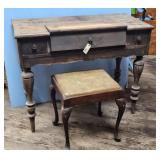 SPINNET DESK W/ BENCH