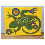 PAINTING ON CANVAS WILD FROG NIGHT