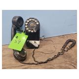 EARLY WALL PHONE W/TAPE OVER EAR & MOUTH PC.