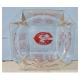 CINCINNATI OHIO REDS GLASS ASH TRAY