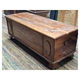 WOOD BLANKET CHEST