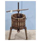 EARLY WOODEN CIDER PRESS