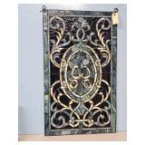 STAINED GLASS WINDOW 18X31