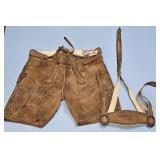 MENS LEATHER SHORTS/KILT TYPE BY ERNST LICHT