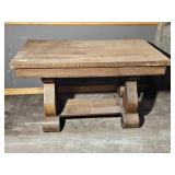 OAK EMPIRE STYLE LIBRARY TABLE