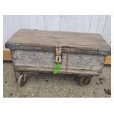 JOE OBRIAN WOODEN BOX W/HINGED LID