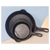 2-C-I SKILLETS NO NAMES SMOOTH BOTTOM