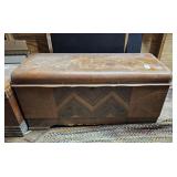 WOOD BLANKET CHEST