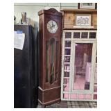 EARLY OAK MISSION STYLE 3 WEIGHTED CLOCK