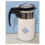 CORNING WARE STOVE TOP COFFEE MAKER W/BASKET