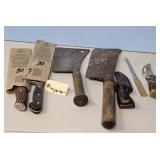 2-MEAT CLEAVERS, BUTCHER KNIVBES & HUNTING KNIVES