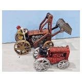 2-C-I TOY TRACTORS 1 W/LOADER