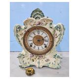 ANSONIA PORCELAIN MANTLE CLOCK