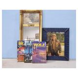 CUB SCOUT BOOKS, SMALL WALL MIRROR & FRAMED