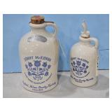 HALF GALLON & 4/5 QT HENRY MCKENNA  WHISKEY CROCKS